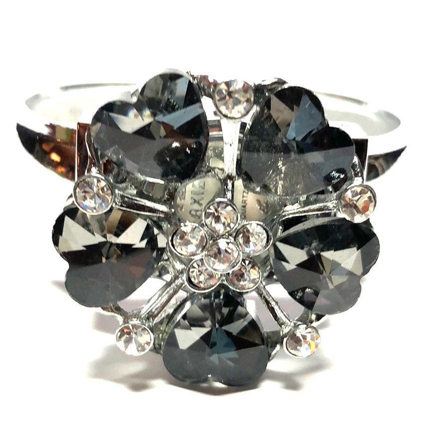 Bracelet Watch Smoked Austrian Crystal Flower 14$